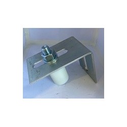 1 ZINC-PLATED ROLLER SUPPORT